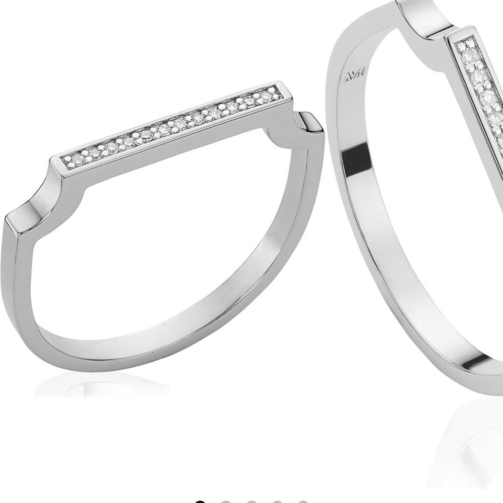 Monica Vinader Signature Thin Diamond Ring